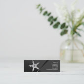 Mini Shuriken Carte de visite (Debout devant)
