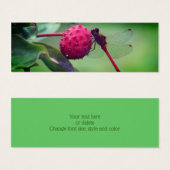 Mini Signet de la nature de la libellule rouge (Devant & derrière)