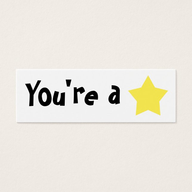 Mini signet personnalisable "You're A Star" (Devant)
