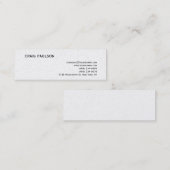 Mini Simple tendance Cute Plain Pearl Carte de visite (Devant / Derrière)