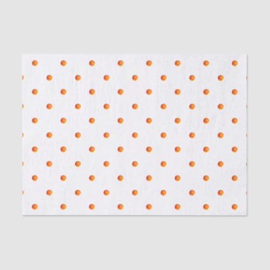 Mini Sinaasappel polka stippen Tissuepapier (Voorkant)