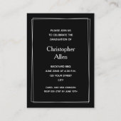 MINI Size Glossy Fotodiploma Uitnodigingen (Achterkant)