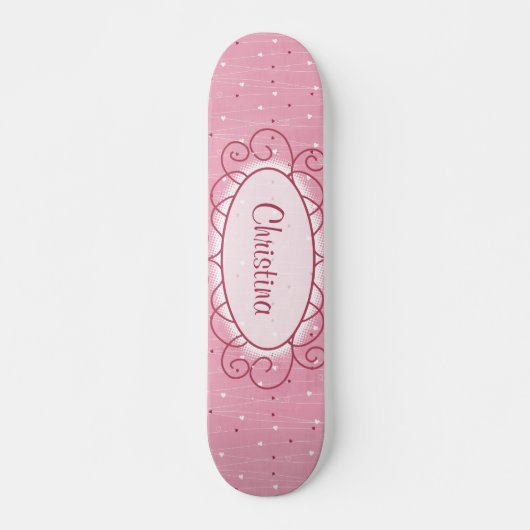 Mini Skateboard Hearts & Love (Devant)
