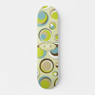 Mini skateboard Motif Retro Circle 1970