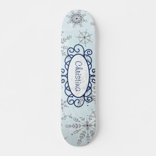 Mini skateboard parties scintillant Snowflake