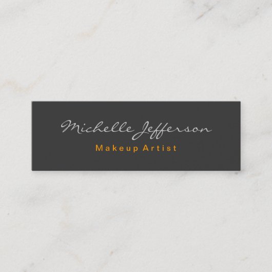 Mini Skinny Grey Professional Carte de visite tendance (Devant)