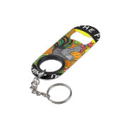 Mini Sleutelhanger Loop / Draai de flesopening van Flessenopener (Achterkant Gekanteld)
