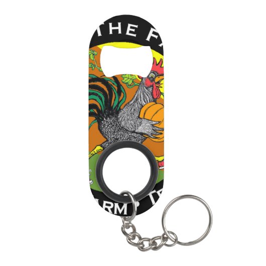 Mini Sleutelhanger Loop / Draai de flesopening van Flessenopener (Achterkant)