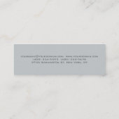 Mini Slim Grey mince Double Carte de visite tendance (Dos)