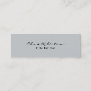 Mini Slim Grey Moderne tendance Carte de visite élégant