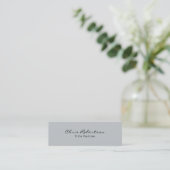 Mini Slim Grey Moderne tendance Carte de visite élégant (Debout devant)