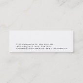 Mini Slim rouge blanc Monogramme Carte de visite de la (Dos)