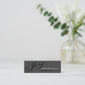 Mini Slim Script Monogramme Consultant Carte de visite  (Debout devant)