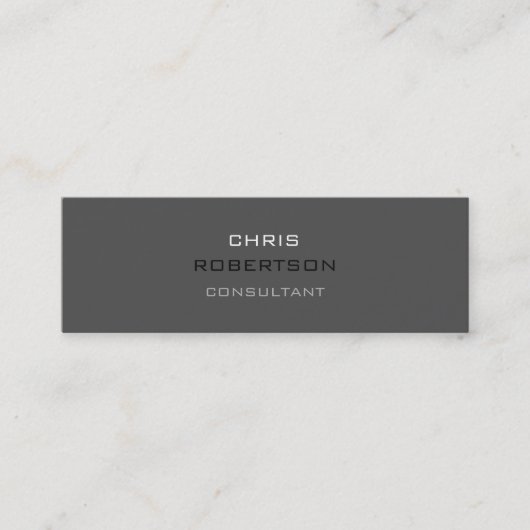 Mini Slim tendance Grey Attractif Carte de visite (Devant)