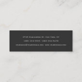 Mini Slim tendance Grey Attractif Carte de visite (Dos)