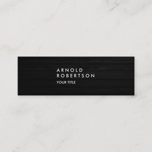 Mini Slim Wood Effect Carte de visite professionnel ten (Devant)