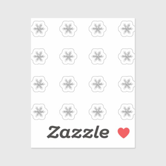 Mini Snowflake Stickers (Vel)