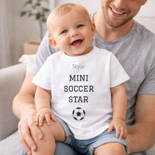 Mini Soccer Star Baby Outfit met eigen naam