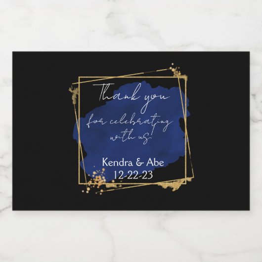 Mini Sparkling Bouteille de vin étiquette pour mar (Étiquettes simples)