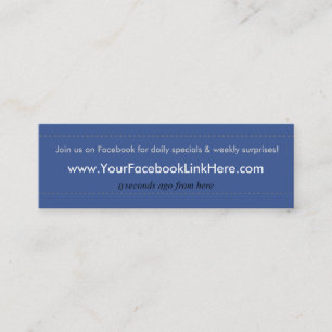 Mini *Specials de carte de visite de profil de Facebook