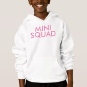 Mini Squad mignonne rose fille Slogan Bodysuit (Devant)