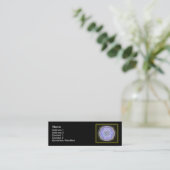 Mini Sri Yantra13 3" maigre" carte de visite x1 (Debout devant)