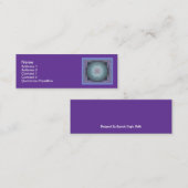 Mini Sri Yantra5 3" maigre" carte de visite x1 (Devant / Derrière)