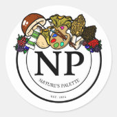 Mini Stickers Palette Nature - Petit Logo (Devant)