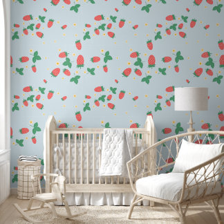 Mini Strawberry Blossom Wallpaper Behang
