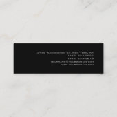 Mini Stylet Cheveux mince Script Carte de visite rose g (Dos)