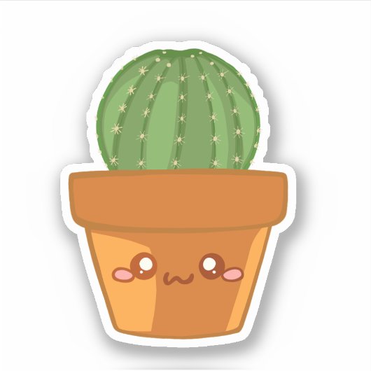 Mini Succulent Arrangement Sticker (Voorkant)
