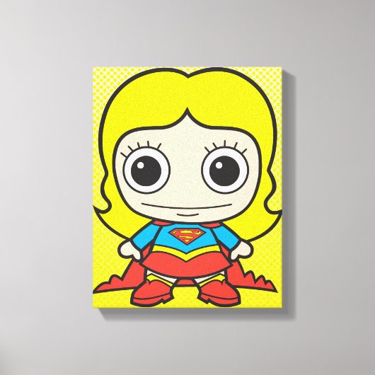 Mini Supergirl Canvas Afdruk (Voorkant)