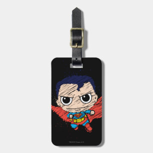 Mini Superman Sketch Bagagelabel