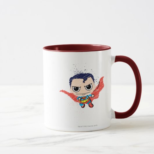 Mini Superman Sketch Mok (Rechts)