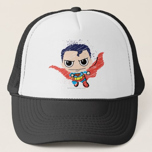 Mini Superman Sketch Trucker Pet (Voorkant)