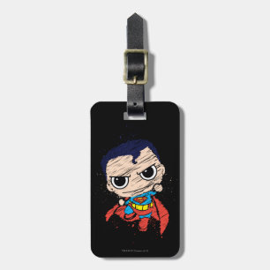 Mini Superman Sketch - vliegen Bagagelabel