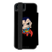 Mini Superman Sketch - vliegen Incipio iPhone Portemonnee Hoesje (Agenda Achterkant)