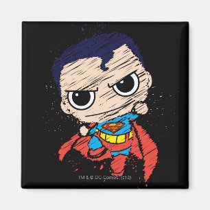Mini Superman Sketch - vliegen Magneet
