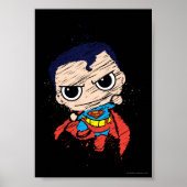 Mini Superman Sketch - vliegen Poster (Voorkant)