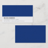 mini taches cartes de visite simples bleu foncé ro (Devant / Derrière)