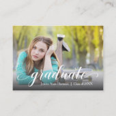 MINI Taille Graduation Photo Glossy Invitation Car (Devant)