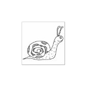 Mini tampon en caoutchouc escargot (Impression)