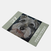 Mini tapis de porte de Schnauzer (Incliné)