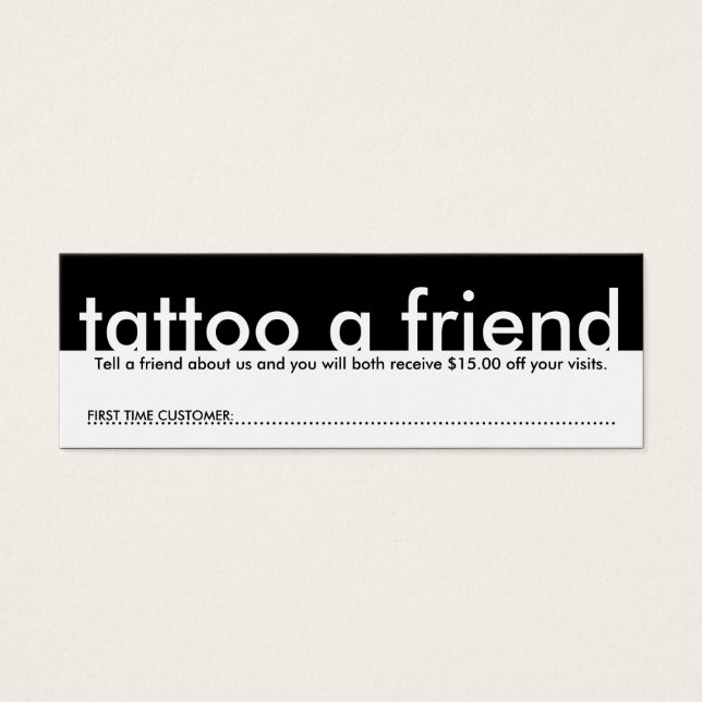 mini tatouage un ami (Devant)