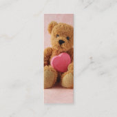 Mini Teddy bear i luv u carte de visite signet (Devant)