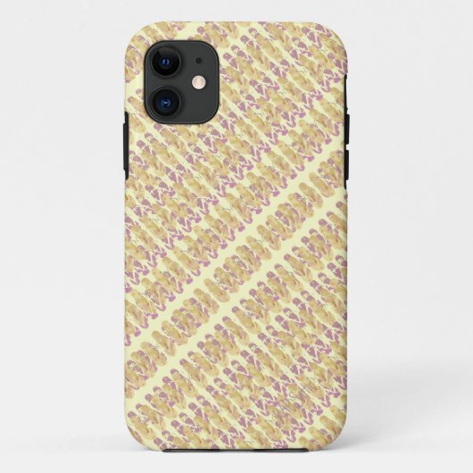 Mini-Teenslippers design (roze/geel) Case-Mate iPhone Case (Achterkant)