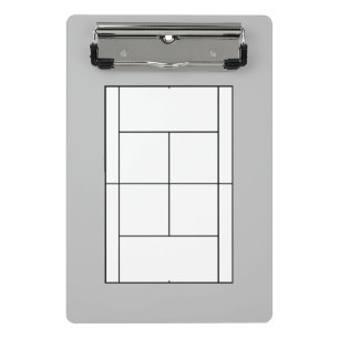 Mini tennis-klembord voor coachen klembord
