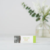 Mini Tête de bouddah, or, carte de visite noir (Debout devant)