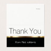 Mini Thank You Notes Design élégant (Outside Unfolded)