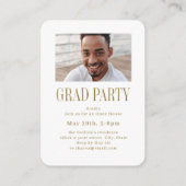 Mini Timeless Magazine Cover Photo Grad invitation (Dos)